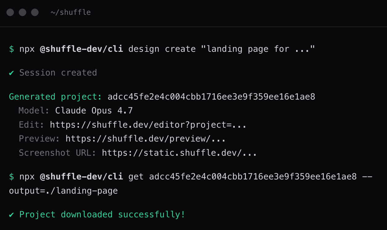 Design CLI