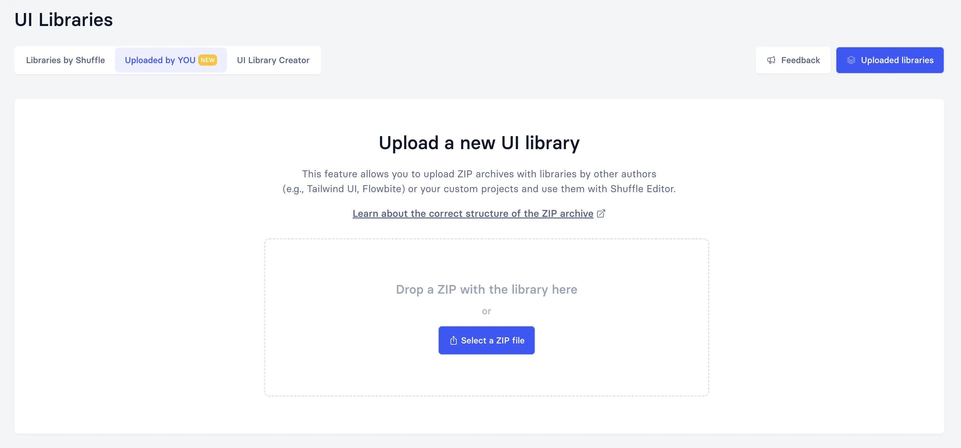 Library uploader