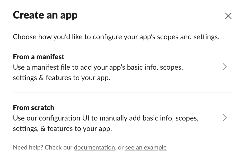 Create app from scratch